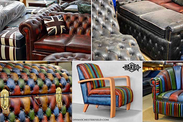 modern design leather chair Harleq Twist